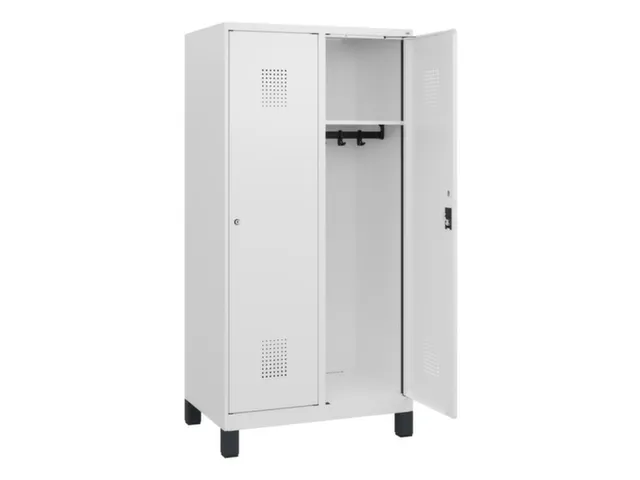 schoollocker,HxBxD 1630x800x500mm,2vak,vak B 400mm,cil.-slot,voeten