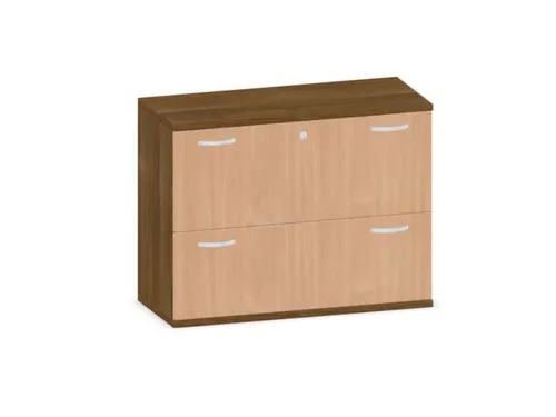 hangmappenkast 770x1000x430mm 2hangmappenframes Noten+ Beuken