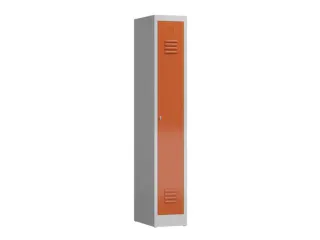 garderobekast,HxBxD 1800x310x500mm,1vak,klink,sokkel,romp RAL7035 - 2