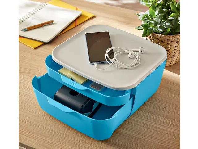 Ladenblok Leitz Cosy 2 laden blauw