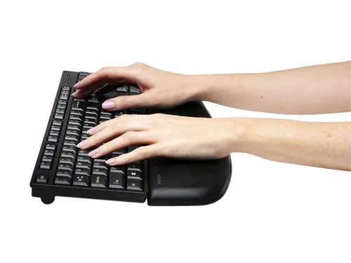 Polssteun Kensington ergosoft standaard toetsenbord zwart