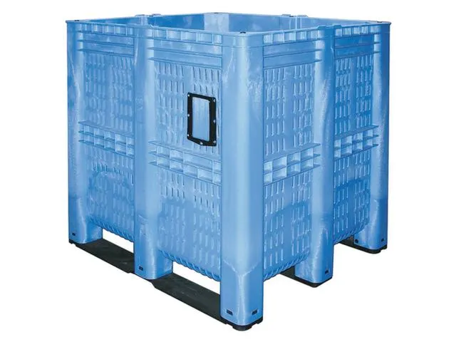 Mega-Stapelcontainer Pe 1250x1300x1150mm 1400 Liter Open Blauw