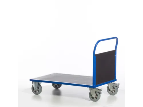 Platformwagen 1000kg Laadvlak Lxb 1200x800mm 1 Kopwand Ral 5010