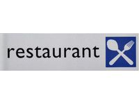 Infobord pictogram restaurant 165x44mm