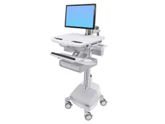 Medische Trolley StyleView-wagen met LCD-arm, SLA-voeding, 2 laden