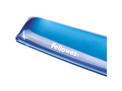 Polssteun toetsenbord Fellowes Crystals gel transparant blauw