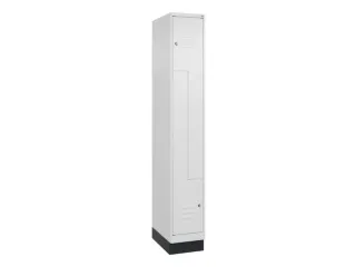 Z-garderobekast,HxBxD 1950x300x500mm,vak B 150/300mm,cil.-slot,sokkel - 1
