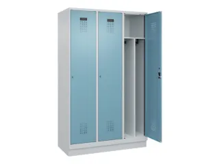 locker voor scheiding van kleding,HxBxD 1950x1200x500mm,3vak - 1