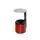 Wandasbak 2.4 liter HxØ 310x155mm Ral3000 Rood Staal Overkapping Rvs