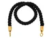 Vepabins Cordon Chanvre Noir Laiton 1,5m