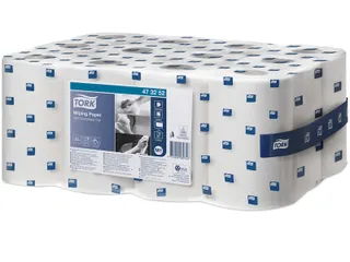 Tork 473252 Poetspapier M1 Mini Centerfeed Wit 1-laags Met Huls - 3
