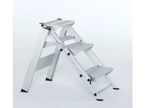 veiligheidstrap,eenzijdig,5treden,Stand H 1,1m,licht metaal
