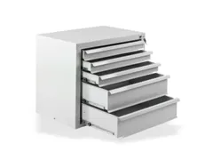 ladekast,HxBxD 600x700x435mm,5lade(n),volledig uittrekbaar