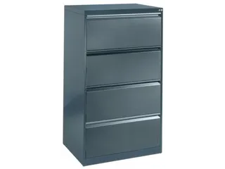 fichekast,HxBxD 1045x433x590mm,1baan,romp RAL7021,front RAL7021 - 1