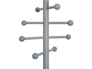Kapstok MAULsaphir Lite standvoet 171cm grijsmetaal 8 haken - 9