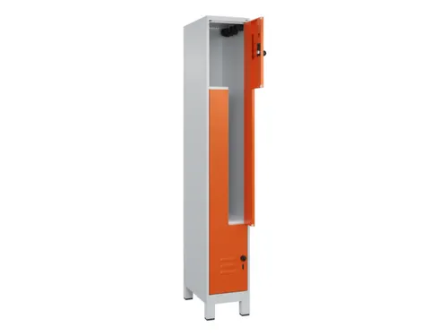 Z-garderobekast,HxBxD 1950x300x500mm,vak B 150/300mm,draaigrendel
