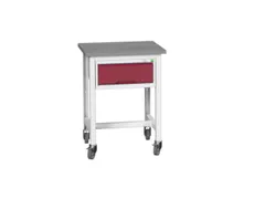 établi roulant HxlxP 930x700x600mm plateau linoléum