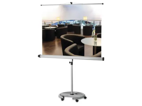 Projectiescherm Met Statief Beeldafmeting 180x180cm Verrijdbaar