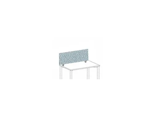 Bureauwand H X B X D 400x2000x 41mm Geluiddempend Grijs