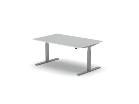 Elektrisch ihv bureau,HxBxD 650-1310x1600x1000mm,blad wit