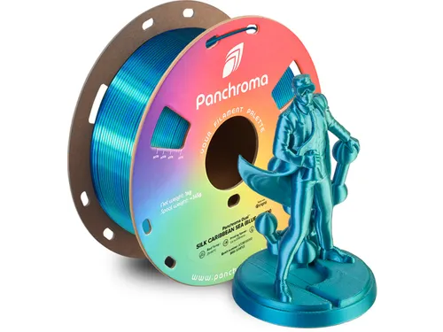 PLA Dual Silk 1,75mm blauw-groen 1kg Panchroma 3D Filament