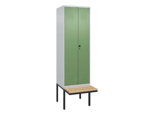 locker voor scheiding van kleding,HxBxD 2120x600x815mm,2vak