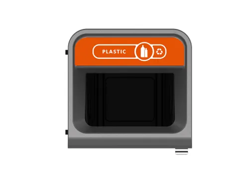 Configure Recyclingstation Plastic 87 Liter Antraciet Oranje