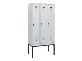 schoollocker,HxBxD 1950x900x500mm,3vak,vak B 300mm,draaigrendel - 2