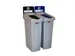 Slim Jim Recyclingstation Frans Deksel Gesloten Zwart Papier Blauw
