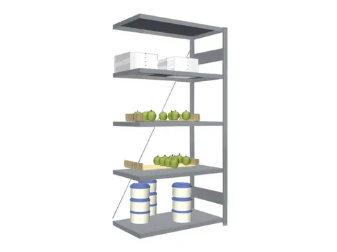 Rayonnage En Acier Sans Boulons élément Suivant H x l x p 2000 