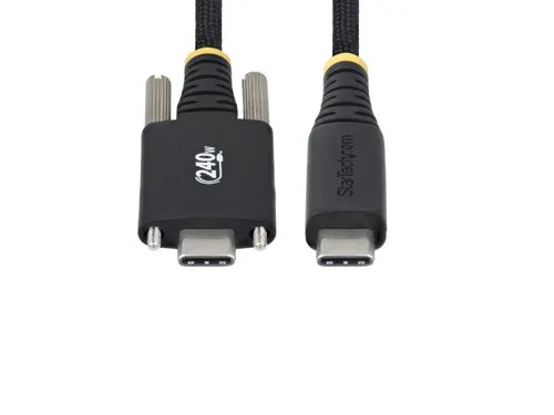 StarTech.com 2 Meter USB-C Laadkabel met Zijschroefvergrendeling