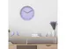 Wandklok NeXtime Berlin L 40cm lavendel aluminium