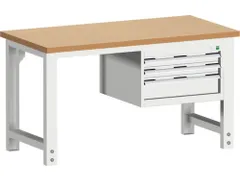 werkbank,HxBxD 740-1140x1500x750mm,beukenblad,draagverm. 1500kg