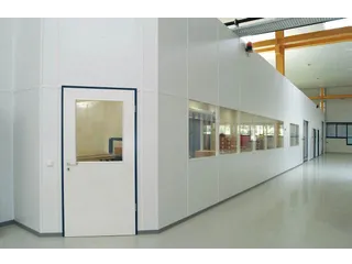 scheidingswand,glas,HxB 1085x600mm,deurkozijn/raamkozijn RAL9010 - 3