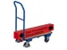 Chariot à dossier rabattable Charge 150kg Plateau hêtre 720x450mm