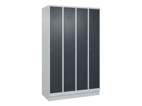 locker voor scheiding van kleding,HxBxD 1950x1200x500mm,4vak