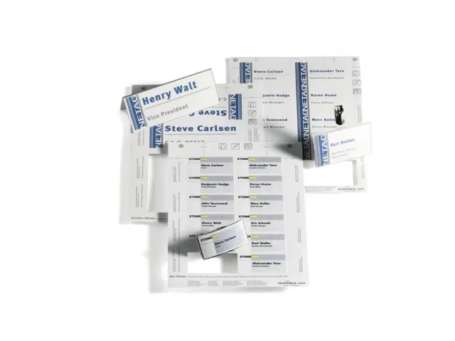 Kaart Badge Durable Duraprint 54x90mm