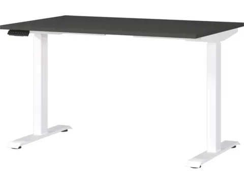 Elektrisch ihv bureau,HxBxD 720-1200x1200x800mm,blad grafiet