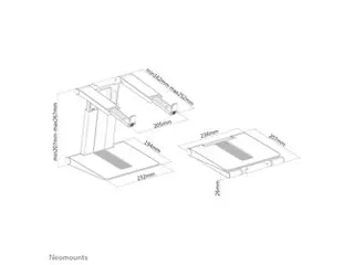 Laptopstandaard NSLS200 opvouwbaar zwart- zilver - 8