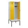 locker met bank,HxBxD 2120x800x815mm,2vak,vak B 400mm,draaigrendel