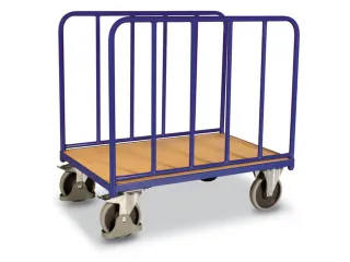 Platformwagen 500kg 1060x660mm 2 Staalbuis Wanden Ral 5010 - 1