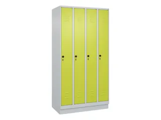 locker,HxBxD 1950x1000x500mm,4vak,vak B 250mm,draaigrendel,sokkel - 1