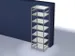 rayonnage modulaire,rayonnage départ,HxlxP 3000x1060x835mm