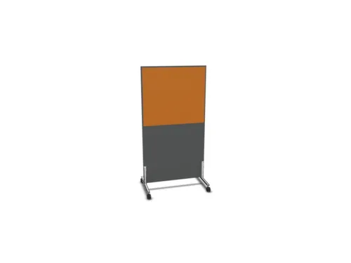 scheidingswand,HxB 1545x800mm,MS-donkergrijs,BN3005-geel