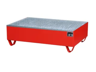 Systeem-Opvangbak 2x 200l Rood 215l 60x 1200x 800mm Rooster - 1