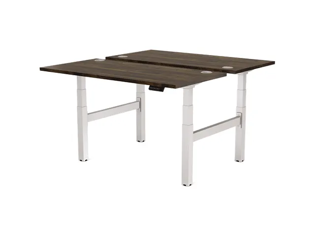 Cambio Zit-Sta bureau duo bench frame Zilver