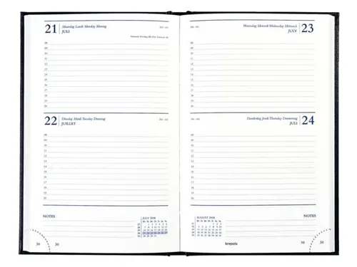 Agenda 2027 Brepols Saturnus Lima 2dagen/1pagina zwart