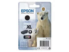 Inktcartridge Epson 26XL T2621 zwart HC C13T26214012
