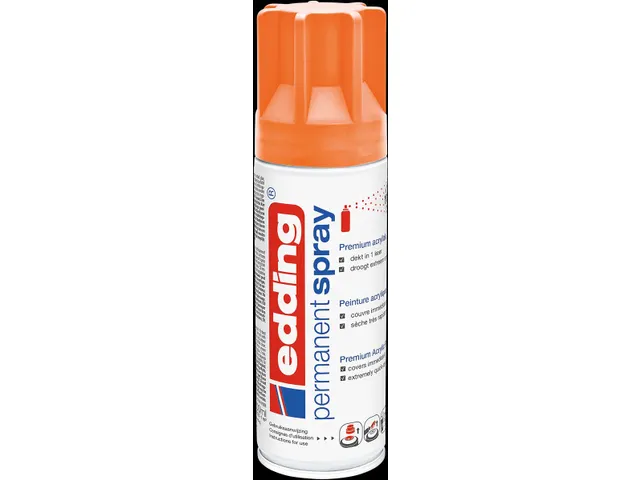 Edding Permanent Spray 5200, 200 ml, neonoranje mat