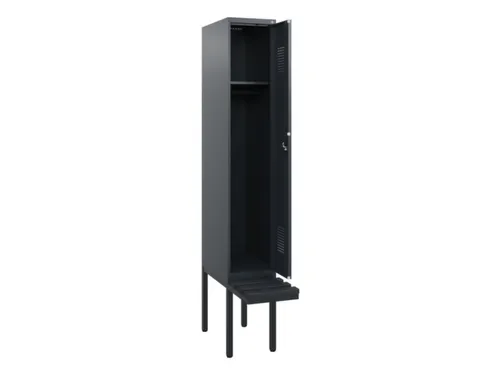 locker met bank,HxBxD 1950x300x815mm,1vak,vak B 300mm,cilinderslot